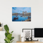 Poster Scène portuaire de Malte 1 (Bureau à domicile)