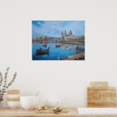 Poster Scène portuaire de Malte 1 (Cuisine)