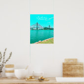 Poster Scène portuaire du pont ANZAC de Sydney (Cuisine)