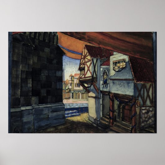 Poster Scène pour l'opéra "La servante d'Orléans" (Devant)