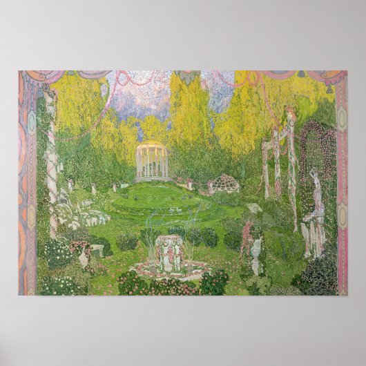 Poster Scène pour l'opéra 'Orpheo de Euridice' (Devant)