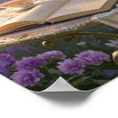 Poster Scène rêvée et douce d'une somptueuse, Florale (Coin)