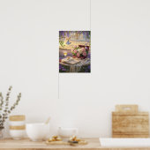 Poster Scène rêvée et douce d'une somptueuse, Florale (Cuisine)