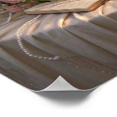 Poster Scène rêveuse et floue d'un floral somptueux (Coin)