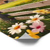 Poster Scène rustique de la grange de campagne 2 (Coin)