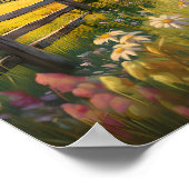 Poster Scène rustique d'étable de campagne 3 (Coin)