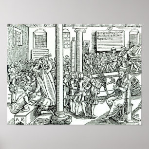 Poster Scène scolaire à Tudor