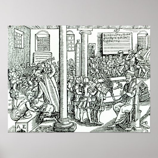 Poster Scène scolaire à Tudor (Devant)