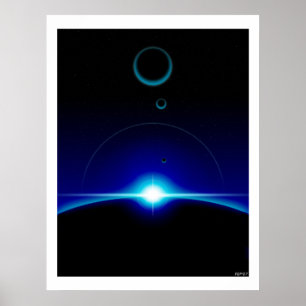 Poster Scène solaire