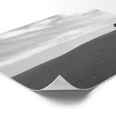 Poster Scène solitaire Noir et Blanc (Coin)