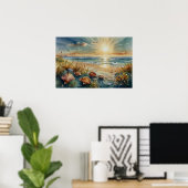 Poster Scène sous-marine éthérée (Bureau à domicile)