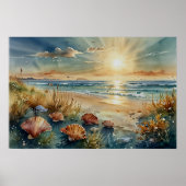 Poster Scène sous-marine éthérée (Devant)