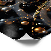Poster Scène spatiale Abstraite Imaginaire (Coin)