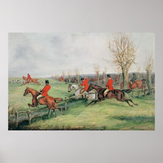 Poster Scène sportive, 19ème siècle (Devant)