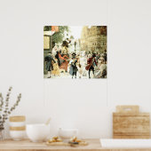 Poster Scène Théâtre Klimt Hréponurst Imprimer (Cuisine)