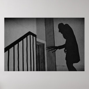 Poster Scène vintage Nosferatu Shadow