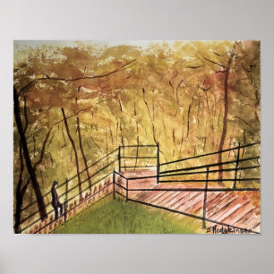 POSTER SCÈNES CANADIENNES : MONTRÉAL - COULEUR D'EAU