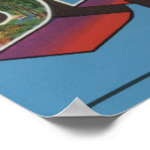 Poster Scènes de grandes lettres - Montagnes noires, SD (Coin)