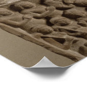 Poster Scènes de la vie de Bouddha, Sarnath, Uttar Prades (Coin)