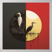 Poster Scènes de nature juxtaposées (Devant)