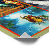 Poster Scènes de Noël et Collage de thèmes (Coin)