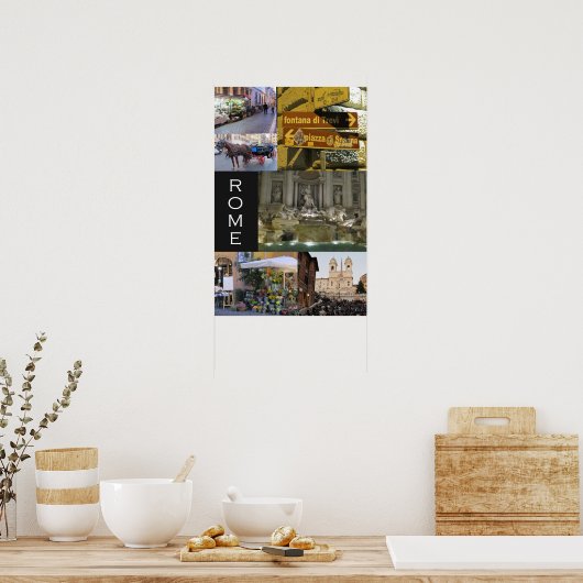 Poster Scènes de Rome (Cuisine)