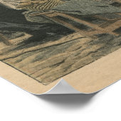 Poster Scènes de rue de Paris petit déjeuner en plein air (Coin)