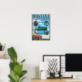 Poster Scènes d'état du Montana (Bureau à domicile)