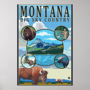 Poster Scènes d'état du Montana
