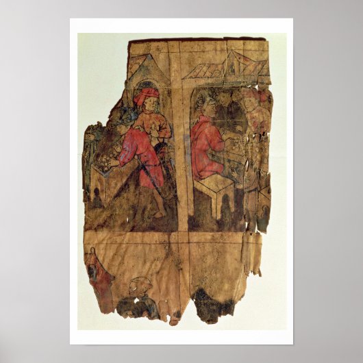 Poster Scènes d'opérations bancaires, page d'un manuel, (Devant)