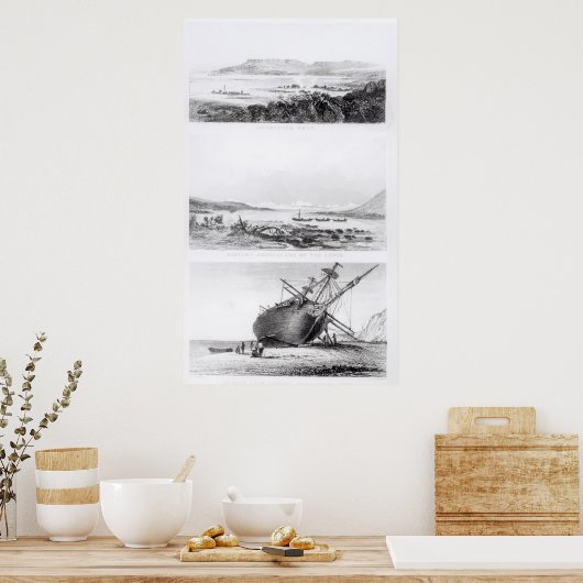 Poster Scènes du "Beagle" en réparation (Cuisine)