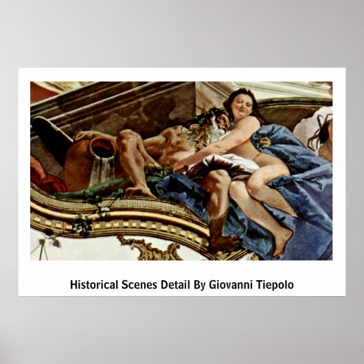 Poster Scènes Historiques Détail Par Giovanni Tiepolo (Devant)