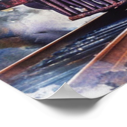 Poster Scenic Landscape with Train (Coin)