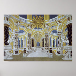 Poster Scénographie pour 'le Flute magique