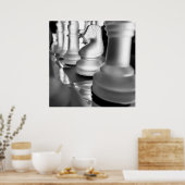 Poster Schaakstukken (Keuken)