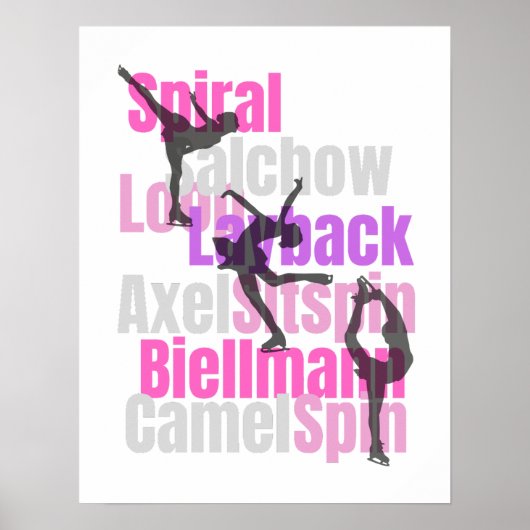 Poster schaatselementen (Voorkant)