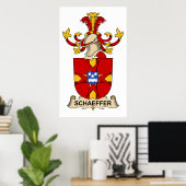 Poster Schaeffer Family Crest (Bureau à domicile)