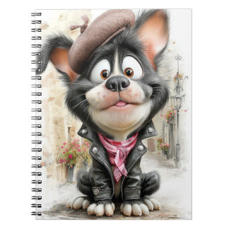 Poster Schattige Rebellenhond Notitieboek