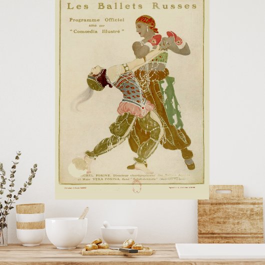 Poster Schéhérazade, Léon Bakst & Ballets Russes (Cuisine)