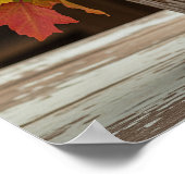 Poster Schéma d'arrangement floral d'automne (Coin)