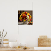 Poster Schéma d'arrangement floral d'automne (Cuisine)