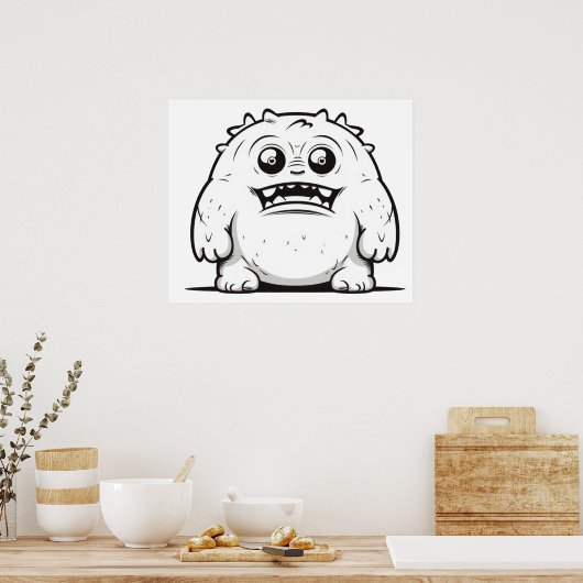 Poster Schéma de monster (Cuisine)