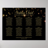 Poster Schéma de siège Mariage de 8 tables brillant (Devant)