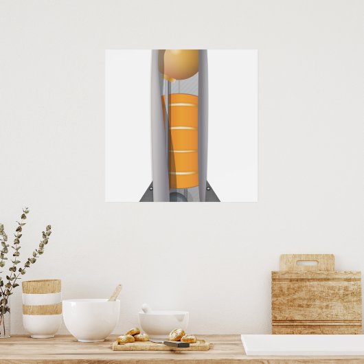 Poster Schéma des fusées (Cuisine)