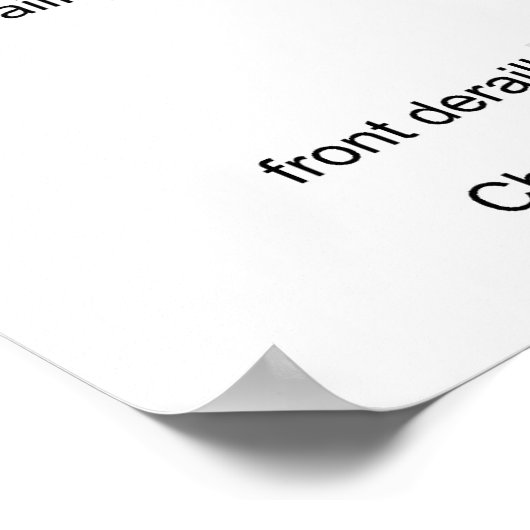 Poster Schéma d'un vélo. (Coin)