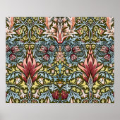 Poster Schéma floral William Morris Snakeshead (Devant)