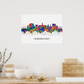 Poster Schenectady New York Skyline (Cuisine)