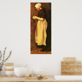 Poster Scheveningen Femme par Vincent van Gogh (Cuisine)