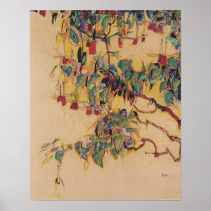 Poster Schiele - Arbre solaire 1910
