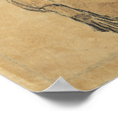 Poster Schiele - Autoportrait 1910 (Coin)